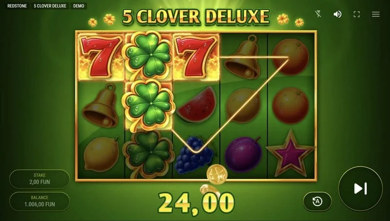5 Clover Deluxe - kemenangan permainan dasar