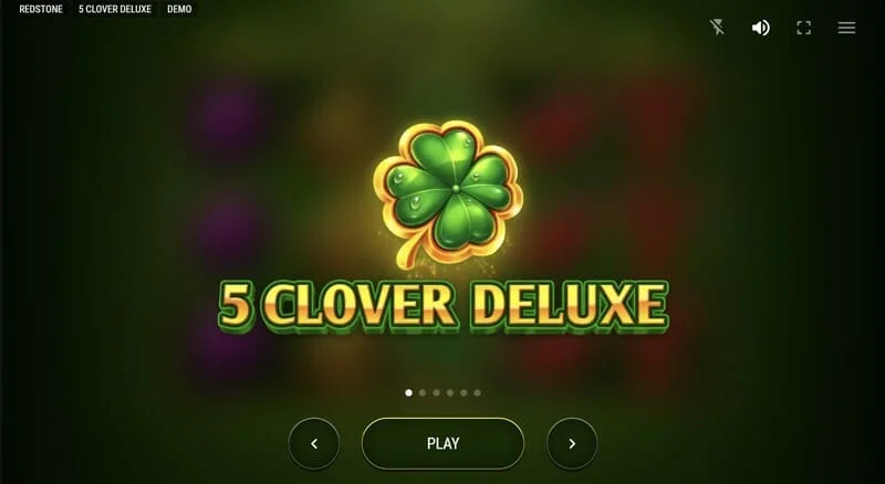 5 Clover Deluxe - menu utama